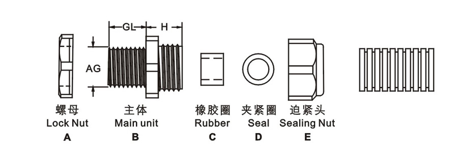 波纹管接头